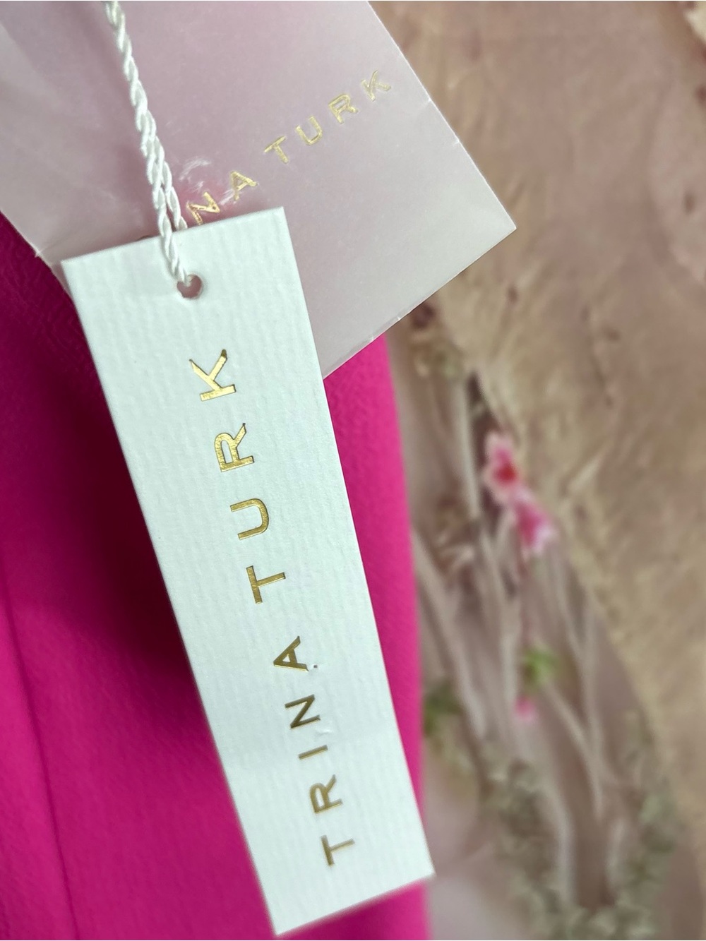NEW Trina Turk Vibrant Hot Pink Halter Swing Mini Dress - Picture 8 of 9